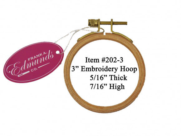 Wood Embroidery Hoop FA Edmunds