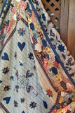 Cleland Coverlet circa 1750 by Margaret Mew