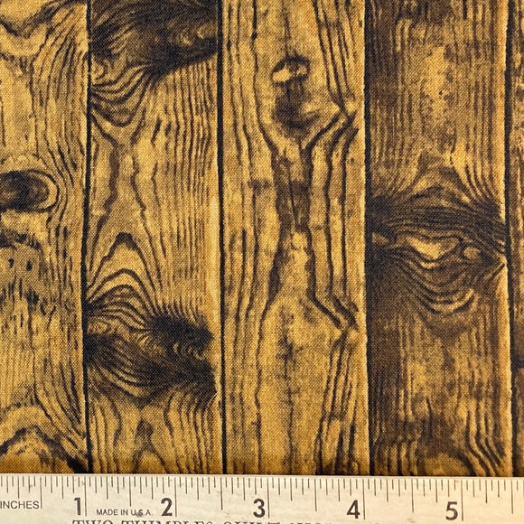 Majestic Woods by Kathy Hall Brown Planks BOLT END 4 Yards + 15 Inches