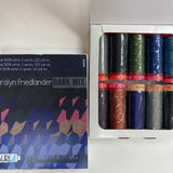 Aurifil Friedlander Dark Mix Thread Collection 12-50-80wt 10 Small Spools