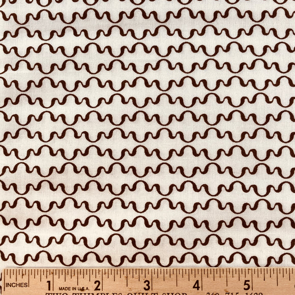 Metro Brown Squiggle from Quilting Treasures