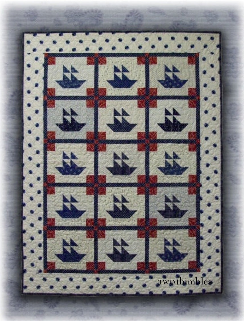 Sail Away Quilt pattern Two Thimbles
