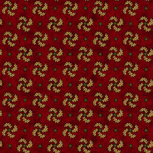 Scrap Basket Favorites Swirled Feathers Cranberry by Kim Diehl