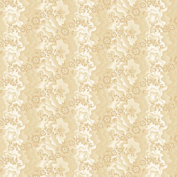 Bucklebury Chintz Cream Moire Trails by Michelle Yeo