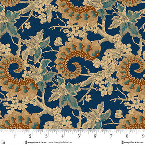 Philomena Quirky Swirls by Michelle Yeo Prussian Blue
