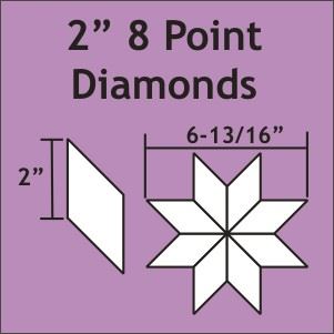 8-Point Diamond English Paper Pieces