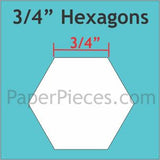 Hexagon English Paper Pieces by Paper Pieces and Acrylic Templates