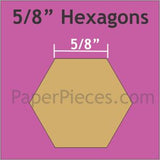 Hexagon English Paper Pieces by Paper Pieces and Acrylic Templates
