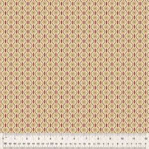 Circa Turkey Red Sunbursts Cream by Whistler Studio