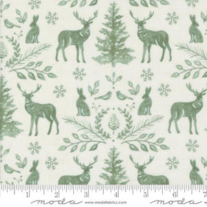 Woodland Winter Snowy White Toile by Deb Strain