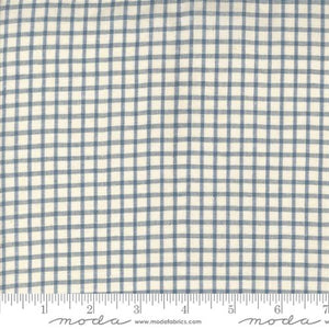 French General Woven Gingham Woad Pearl