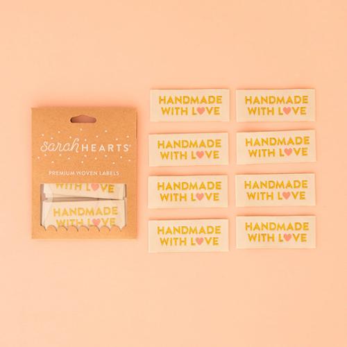 Handmade with Love Labels by Sarah Hearts