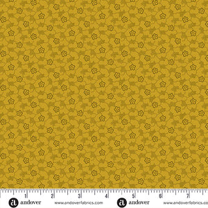 Little Gems by Andover Fabrics Floral Dot Grellow