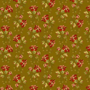 Primrose Deep Ochre Wildflower by Laundry Basket Quilts