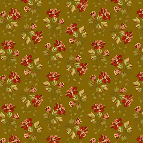 Primrose Deep Ochre Wildflower by Laundry Basket Quilts