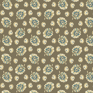 Cocoa Blue by Laundry Basket Quilts Ochre Monstera