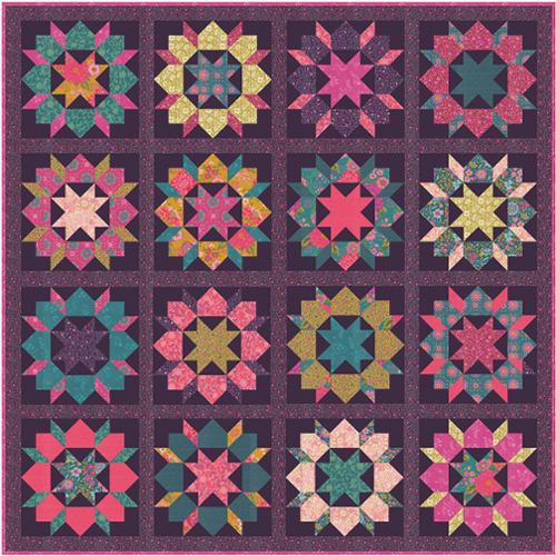 Parlor Swoon Sixteen Quilt Kit from Crystal Manning