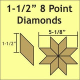 8-Point Diamond English Paper Pieces