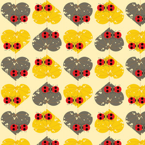 Lakehouse 2 Charley Harper from Birch Fabrics Ladybug BOLT END 2 Yards + 8 Inches