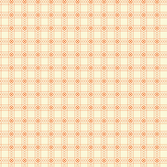 Stonleigh Orange Grid by Susan Smith