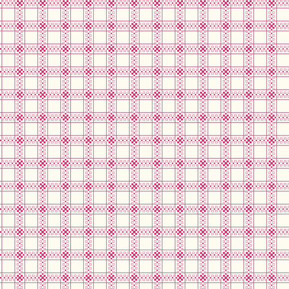 Stonleigh Pink Grid by Susan Smith