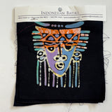 Batik Mask Patches set of 9 Indonesian Preowned