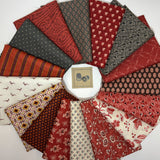 Scarlet & Gray Curated Bundle of 16 Fat Quarters