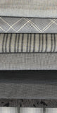 Black & Gray Curated Stack of 8 woven checks and textures