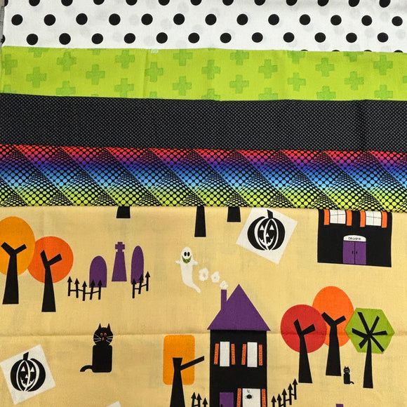 Haunted House 5 Yard Stack - Curated Bundle of 5 1-yard cuts