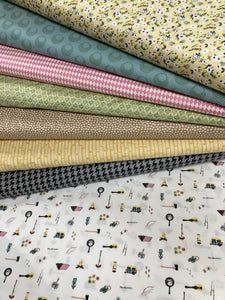Glamping Coordinated Stack of 8 Fabrics
