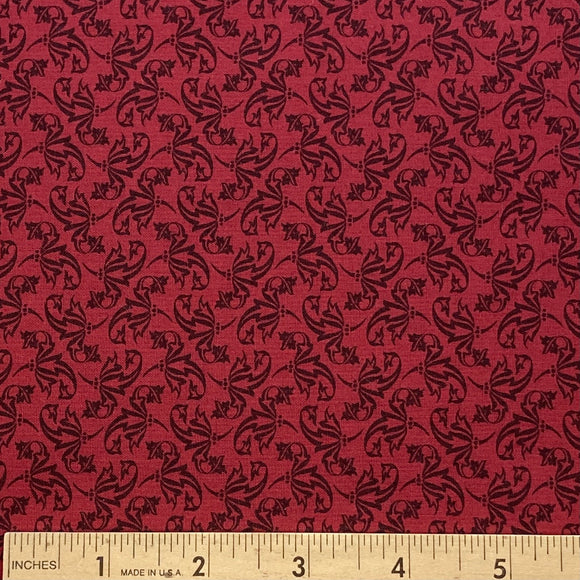 Morris Meadows by Michele Hill Burgundy