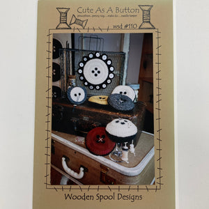 Cute as A Button Pin Cushion Penny Rug Make Do pattern by Wooden Spool Designs