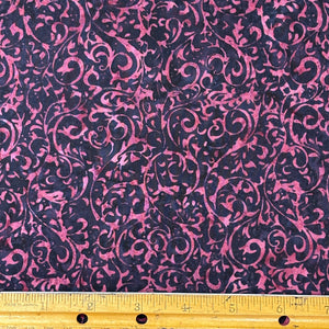Bali Scroll Plum Pudding from Hoffman Fabrics
