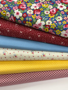 Hedgerow Liberty floral Half-Yard Bundle of Six Fabrics