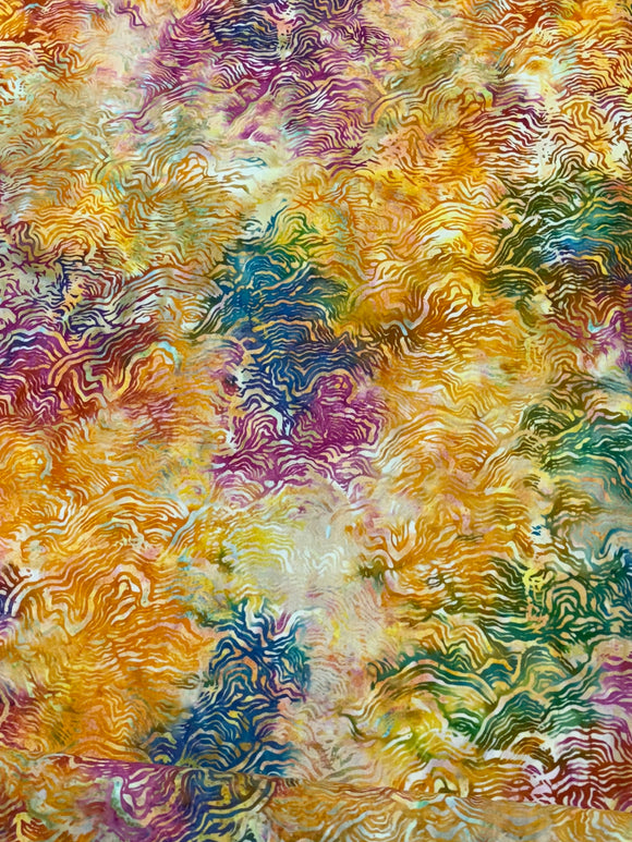 Bali Organic Textures Primary from Hoffman Fabrics BOLT END 6 Yards + 3 Inches