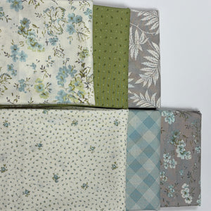 Seaglass Floral Half-Yard Bundle of Six Fabrics
