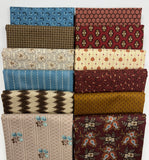 Burnt Sienna Bundle of 12 fat quarters