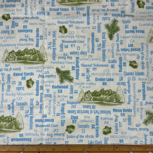 US National Parks Names by Quilting Treasures