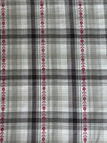 Ponderosa Woven Plaid Gray from Robert Kaufman BOLT END 5 Yards + 18 Inches