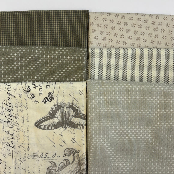 Taupe & Texture 6 half yard stack