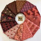 Coral, Pink and Brown stack of 12