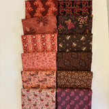 Coral, Pink and Brown stack of 12