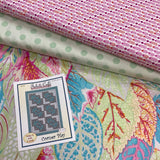 3 Yard Stack with Quilt Pattern Tropical Foliage