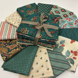 Mostly Teal Bundle of 12 fat quarters