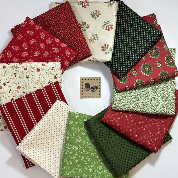 Holiday Cheer Bundle of 12 Fat Quarters