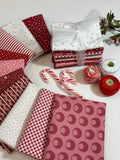 Red & White Stack of 10 fat quarters