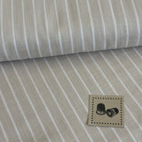 Florist Weaves Ticking Cream by Dawn Heese