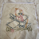 Vintage embroidered Kewpie Doll quilt blocks
