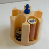 Vintage Bakelite Sewing Caddy Thread Holder USED