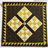 Small Quilt Retired Shop Sample Chrome Yellow & Black
